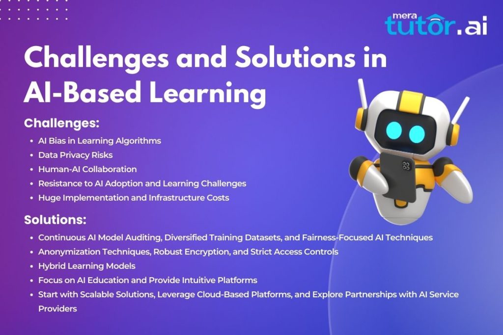 Challenges Faced by AI-Based Learning and Solutions 